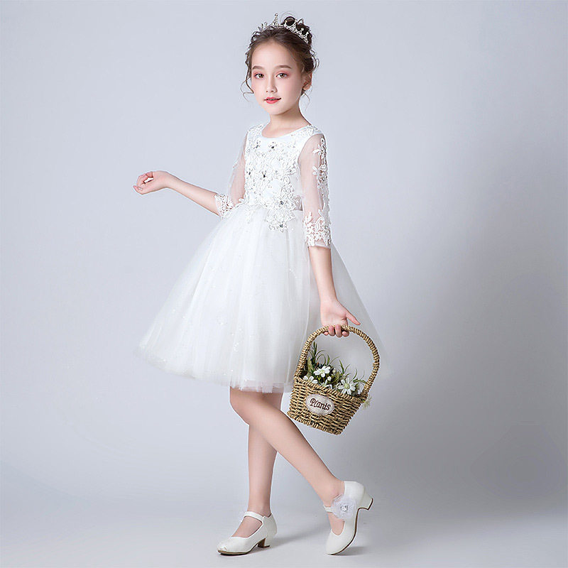 2026年春秋季新款儿童公主裙连衣裙 女童礼服童装欧美童裙演出服