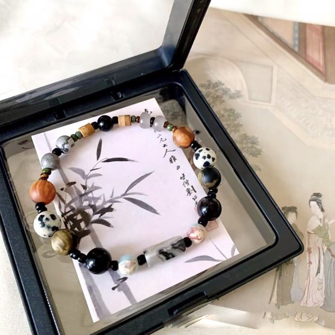 新中式万事休手串手链小众冷门设计手饰复古高级古风串珠情侣配饰,童装/婴儿装/亲子装,手链,淘宝优惠券,粉丝福利购,淘宝优惠卷