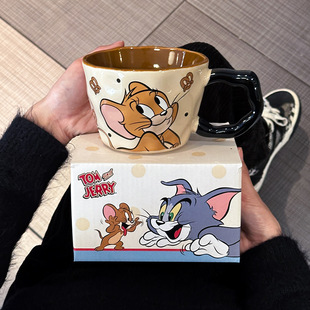 正版猫和老鼠马克杯生日礼物女生可爱实用卡通杯子实用小礼品水杯