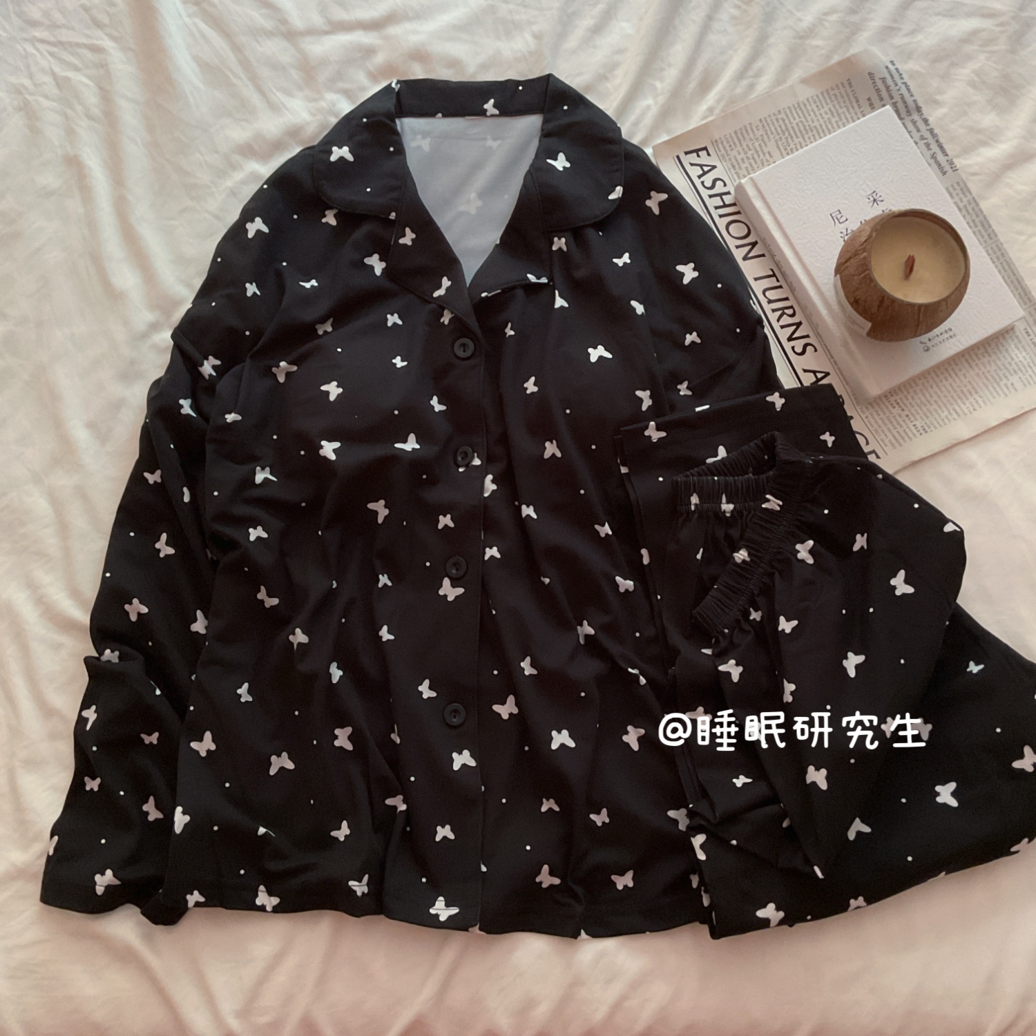 【INFP小蝴蝶】带胸垫春秋季女睡衣软料简约家居服套装云感系列