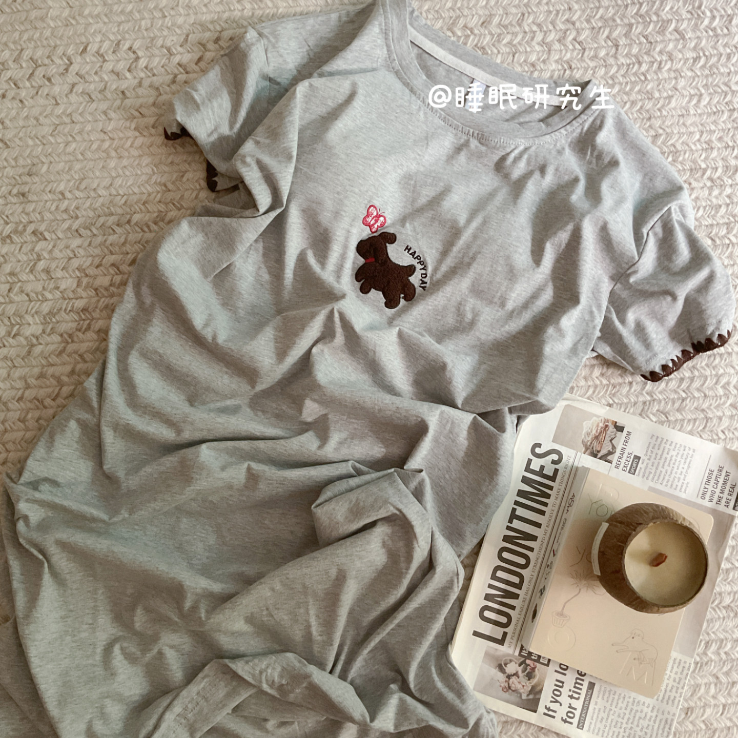 【双口袋睡裙】带胸垫夏季女睡衣家居服纯棉扎实棉布遛弯可外穿