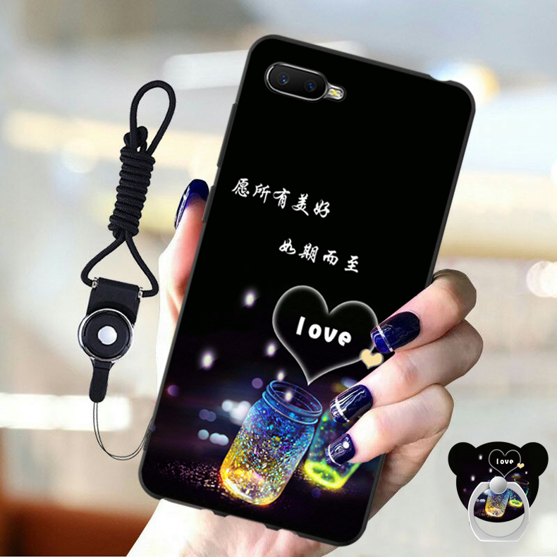 11-05新券oppok1卡通oppo k1硅胶女款手机壳