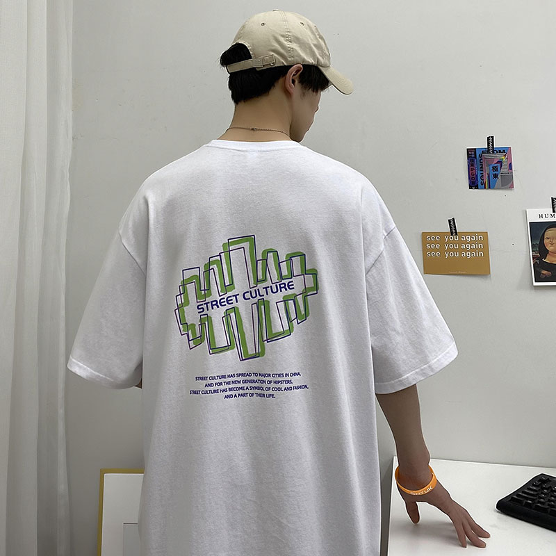 夏季短袖T恤内搭潮牌打底衫潮流ins宽松上衣服A161-T44-P25图片