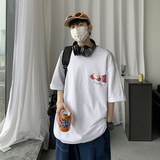 港风t恤男短袖宽松百搭潮牌潮流ins超火cec原宿风A161-T27，男装T恤，电商A161