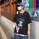 夏季男t恤ins潮牌潮流短袖体恤大码半袖上衣服A161-T42-P25，男装T恤，电商A161