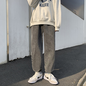 男士牛仔裤男潮牌修身小脚韩版潮流裤春秋款休闲A161-K215-P45图片
