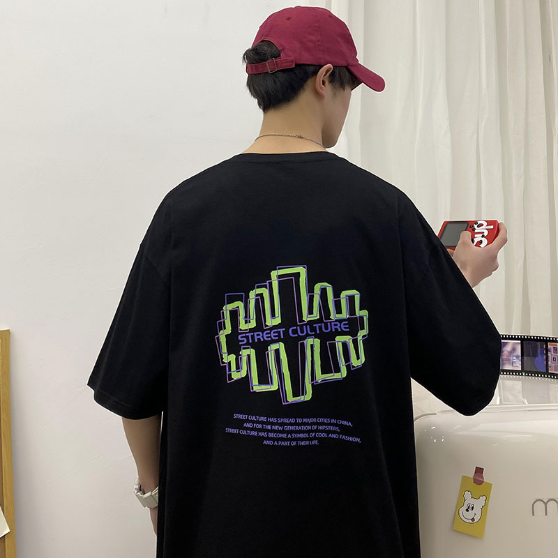 短袖t恤夏季潮牌简约百搭体恤夏装潮流ins宽松上衣服A161-T44-P25,男装T恤,电商A161