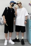 短裤套装外穿夏季潮流宽松五分裤休闲潮短袖两件套A161-TZ04，男装套装，电商A161