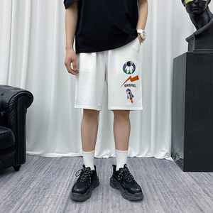运动裤男2021年夏季新款韩版潮流百搭宽松直筒短裤A161-D06-P30图片