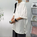 短袖T恤男2021夏季新款日系宽松百搭ins潮牌潮流A161-T003，男装T恤，电商A161