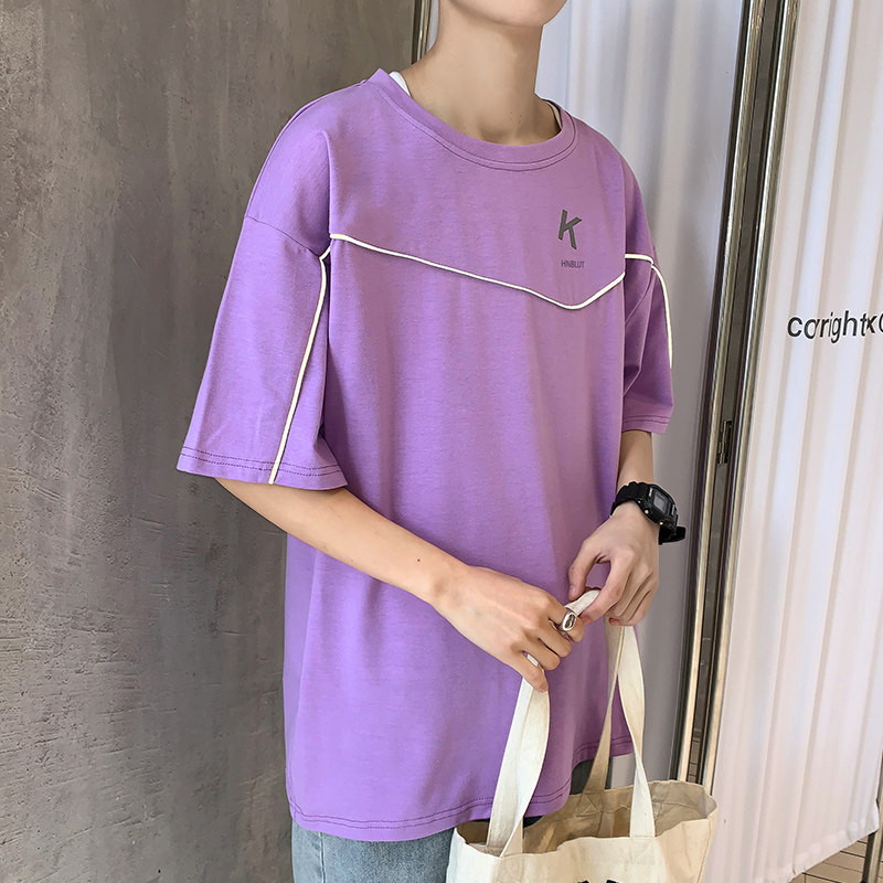 夏季男t恤简约百搭短袖宽松半袖ins潮流潮牌衣服体恤A161-B08-P30,男装T恤,电商A161