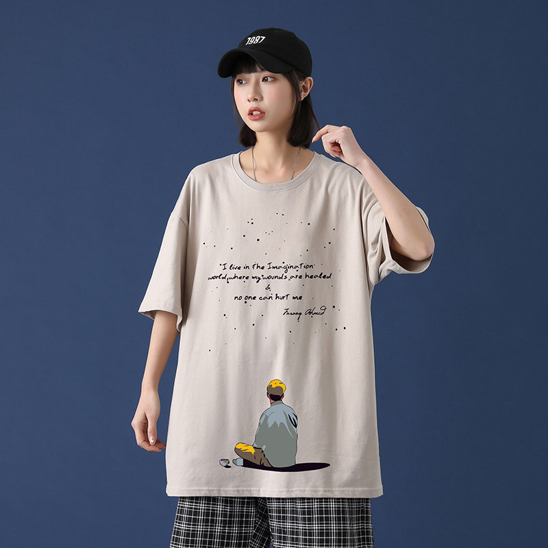 短袖t恤潮流青少年潮牌半袖2021年夏季新款上衣服A161-T08,男装T恤,电商A161