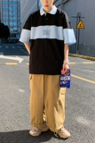 夏季新款短袖T恤潮流潮牌翻领polo衫男修身休闲上衣A161-L023，男装Polo衫，电商A161