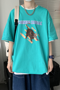 t恤男短袖半袖ins潮牌韩版百搭潮流百搭夏季港风衣服A161-T26图片