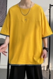 t恤短袖夏潮牌潮流半截袖ins时尚2021新款港风衣服A161-T301，男装T恤，电商A161
