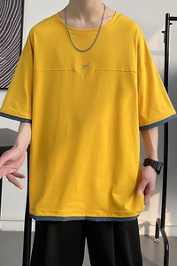 t恤短袖夏潮牌潮流半截袖ins时尚2021新款港风衣服A161-T301图片