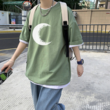夏季新款潮牌短袖男ins潮简约百搭韩版潮流t恤打底衫A161-T09，男装T恤，电商A161