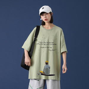 短袖T恤男休闲套装潮流宽松帅气夏季衣服A161-T08图片