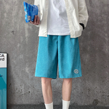 短裤男潮牌沙滩运动中裤男士夏季外穿潮流宽松A161-D04，男装休闲裤，电商A161