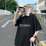 2021新款半袖男短袖T恤男装潮牌潮流上衣服POLO衫A161，男装Polo衫，电商A161