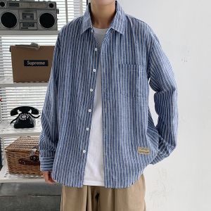 衬衫男夏季薄款韩版潮流休闲修身男短袖衬衣外套A161- C18-P35图片