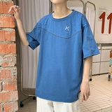 夏季短袖T恤韩版潮流港风上衣服潮牌百搭半袖体恤insA161-B08-P30，男装T恤，电商A161