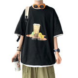 夏季短袖t恤男2021新款潮流潮牌百搭体恤ins上衣服A161-T25-P25，男装T恤，电商A161