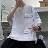 短袖t恤男潮牌潮流ins百搭时尚休闲圆领夏季上衣A161-T302，男装T恤，电商A161