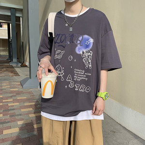 短袖t恤男春夏季新款韩版潮流宽松上衣男装潮牌体恤A161-T05-P25图片