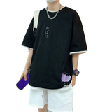 短袖男潮牌潮流简约百搭t恤宽松原宿风2021夏季衣服A161-T23，男装T恤，电商A161
