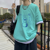 2021新款男夏季ins简约t恤潮牌宽松百搭潮流原宿风男A161-T17，男装T恤，电商A161