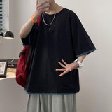 t恤短袖夏潮牌潮流半截袖ins时尚2021新款港风衣服A161-T301，男装T恤，电商A161