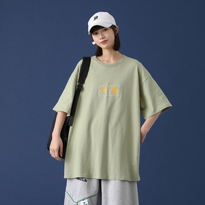 潮牌国潮短袖T恤半袖体恤上衣韩版潮流情侣装夏季A161-T43-P25图片