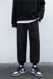 秋季休闲针织运动束脚裤男潮流宽松韩版抽绳百搭A161-G313，男装休闲裤，电商A161