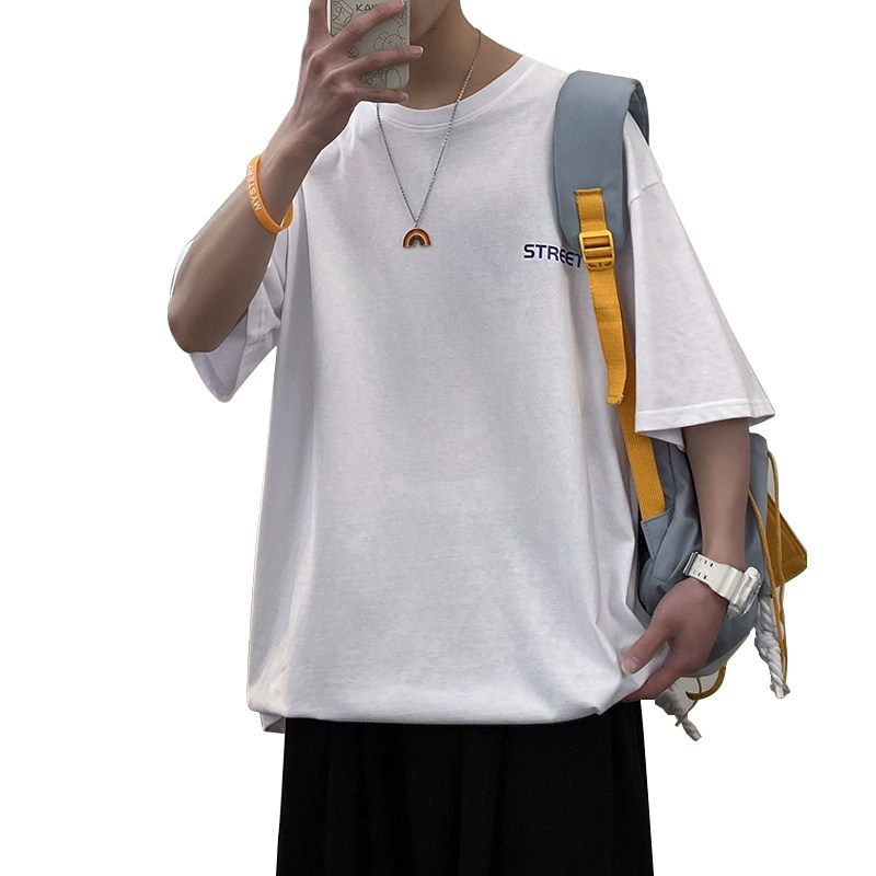 短袖t恤夏季潮牌简约百搭体恤夏装潮流ins宽松上衣服A161-T44-P25,男装T恤,电商A161