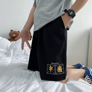 夏季休闲短裤运动潮流中裤外穿宽松百搭潮牌男A161-D08-P30图片