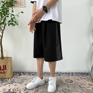 休闲短裤夏季裤子韩版潮流宽松运动裤潮牌ins裤A161-D0643-P40图片