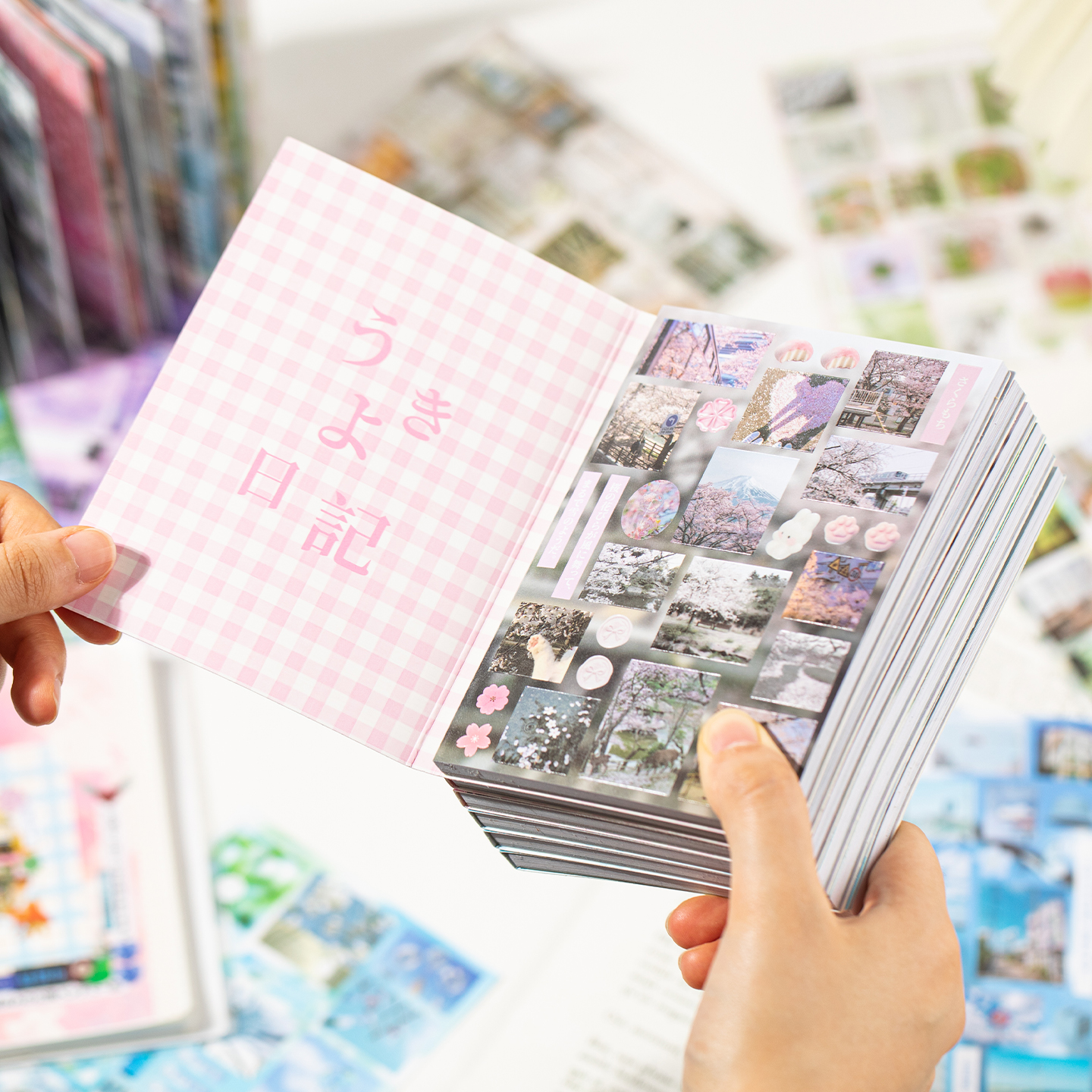 语闲记忆折痕切膜贴纸书