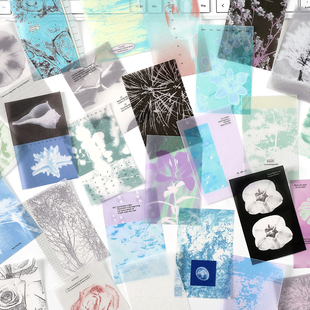 慢热季节硫酸纸素材包ins风复古杂志风景拼贴可撕手帐diy背景装饰