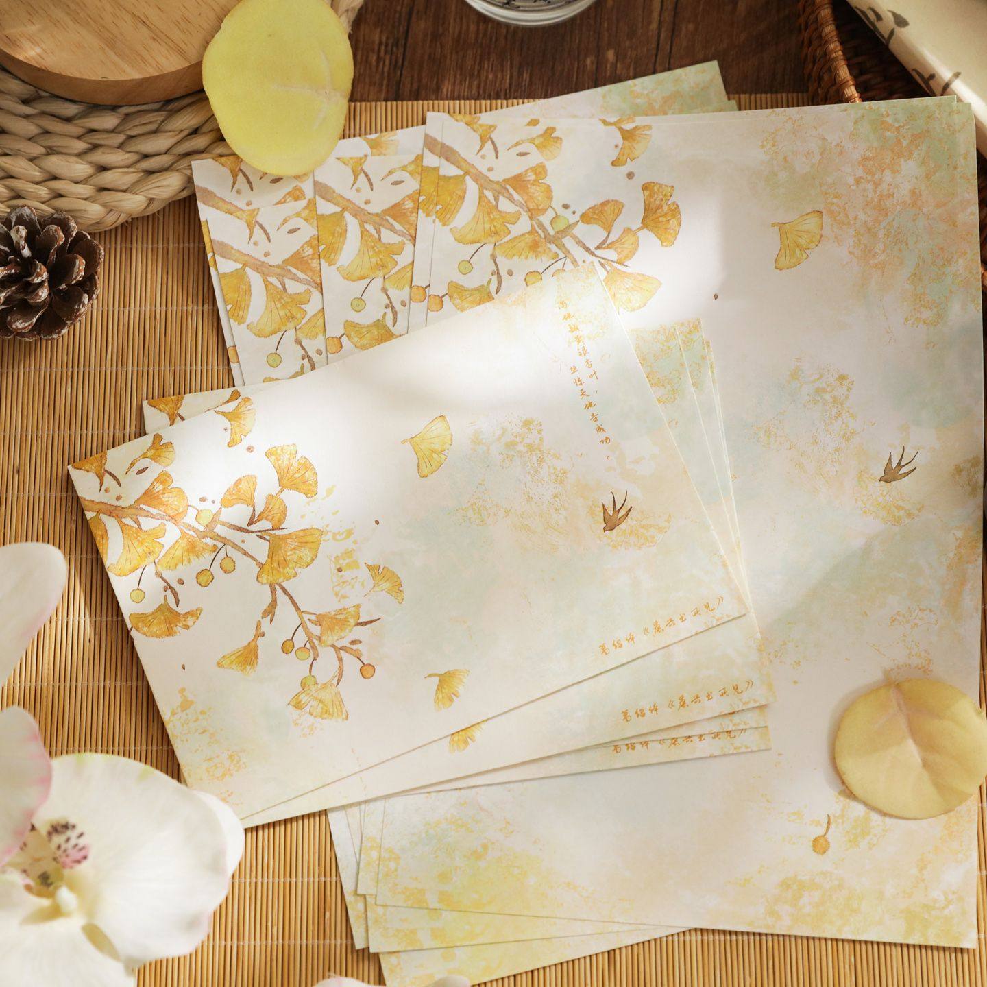 四季如风信封信纸套装古风浪漫文艺植物风景插画手写表白祝福信笺,文具电教/文化用品/商务用品,信纸,淘宝优惠券,粉丝福利购,淘宝优惠卷