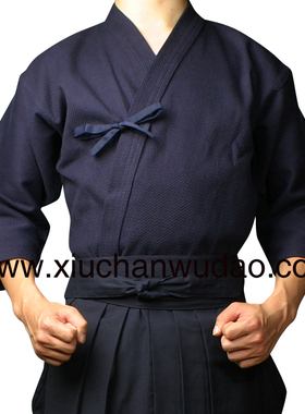 修禅武道具蓝色一重一剑剑道上衣剑道道服普及型入门推荐全棉道服