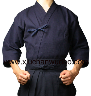 修禅武道具蓝色一重一剑剑道上衣剑道道服普及型入门推荐全棉道服
