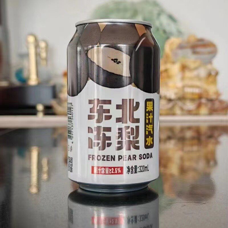 东北荔枝味汽水冻梨果汁碳酸饮料