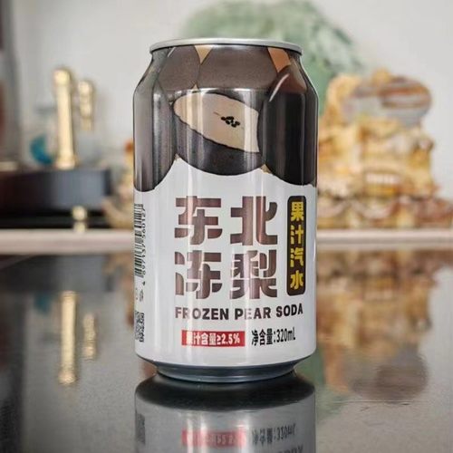 东北荔枝味汽水冻梨果汁碳酸饮料