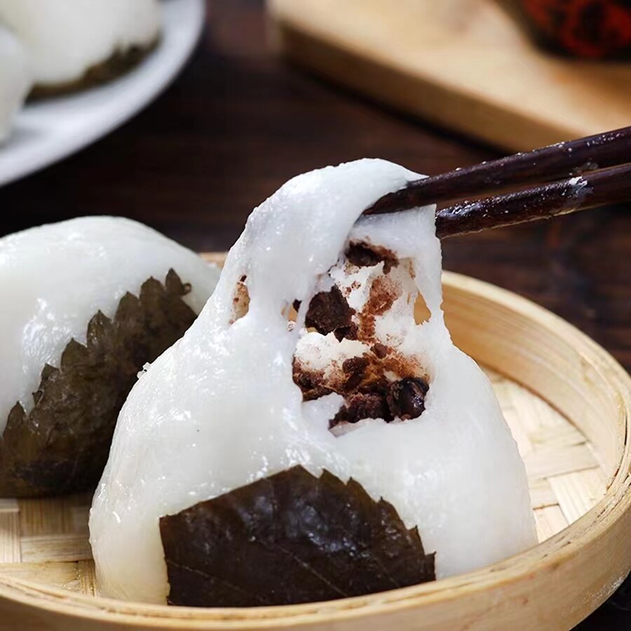 东北老式苏耗子粘耗子纯手工粘豆包红豆馅豆包苏子叶豆包苏叶糕