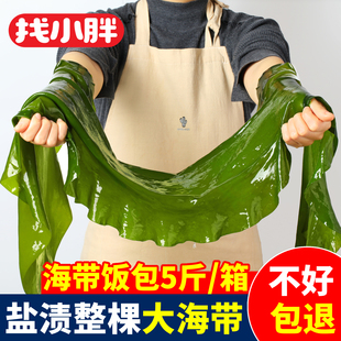 新鲜整颗大海带包饭5斤盐渍嫩海带头半干货火锅麻辣烫食材凉拌菜