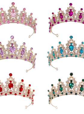 皇冠头饰儿童韩版公主可爱小女孩生日王冠女童头冠舞台走秀发饰品