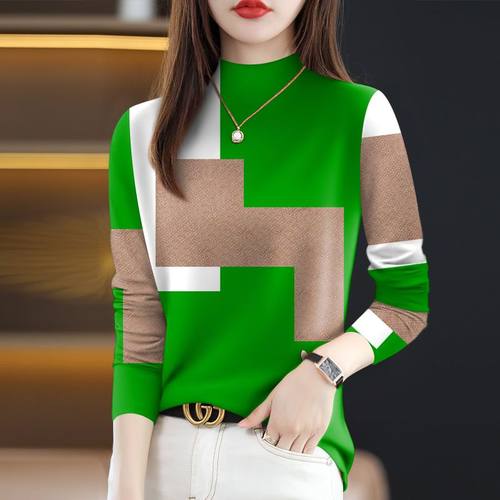 清仓外贸妈妈中老年加绒加厚打底衫长袖T恤时尚宽松显瘦遮肉上衣