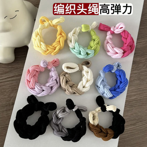 加粗高马尾好看不伤发耐用头绳