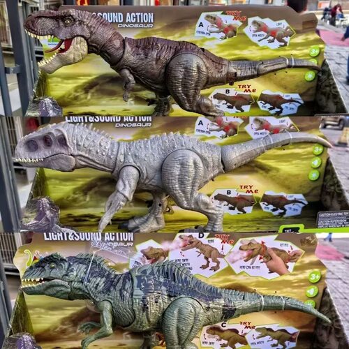 侏罗纪恐龙玩具伪装暴虐霸王龙南方巨兽龙声光模型玩具男孩礼物